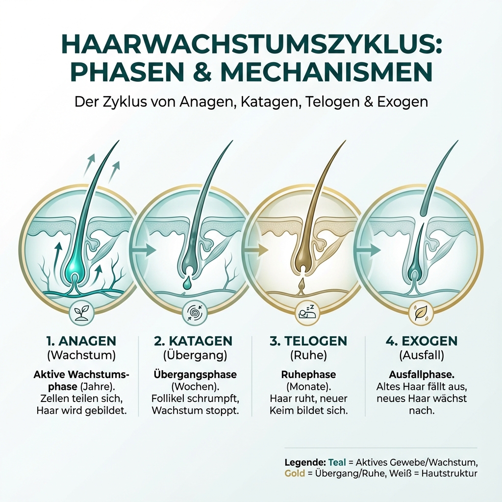 Haarwachstumszyklus Infografik